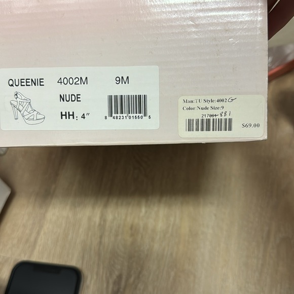 Touch up’s Women’s Highheels Brand new Nude color size 6, 8 and 9 available - Picture 4 of 6